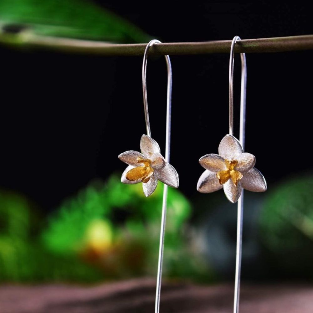 Enchanted Orchid Drop Earrings
